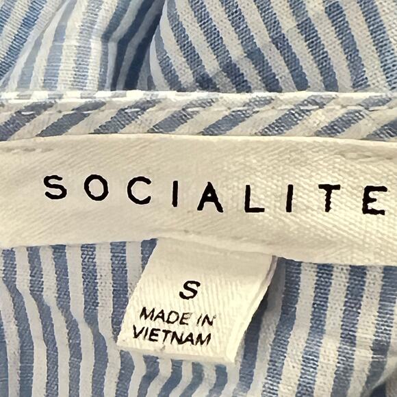 SOCIALITE Woman's Wrap Blouse Layered Balloon Sleeve S Kitschy Whimsey Fairycore - Picture 5 of 6